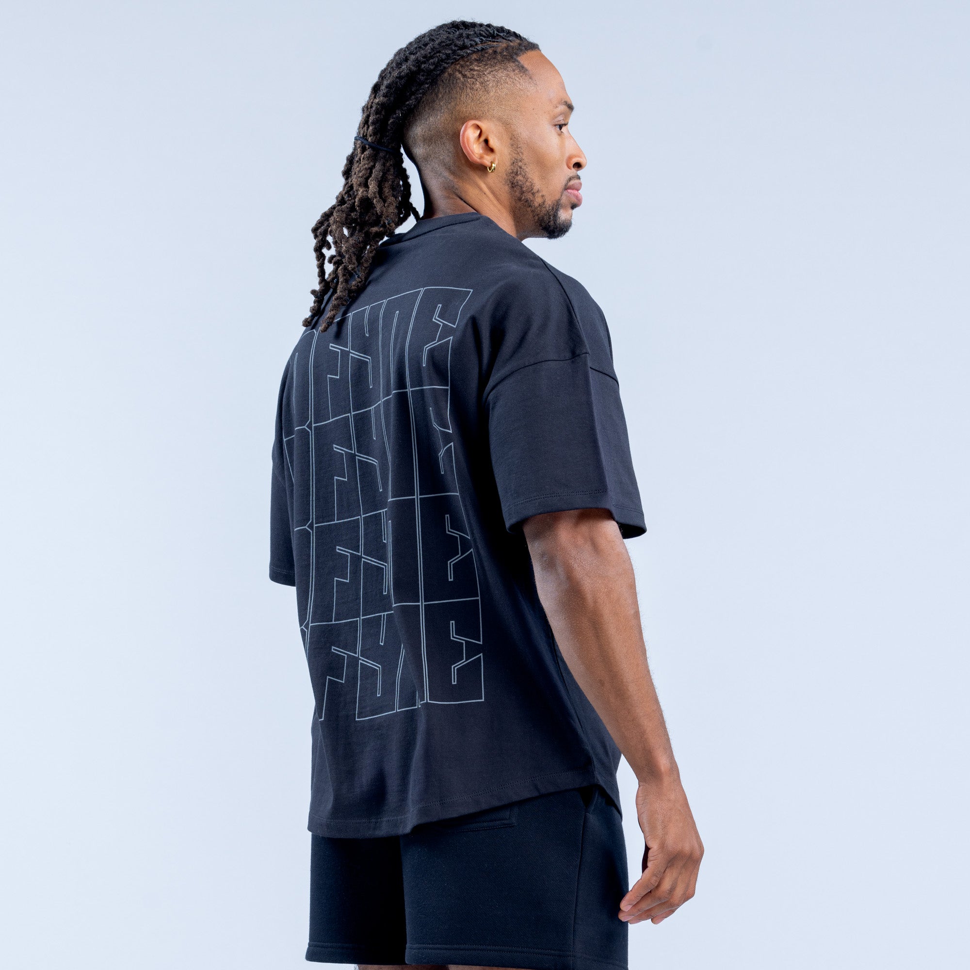 DFYNE Recharge Graphic T-Shirt Herre Sort | JL5903612