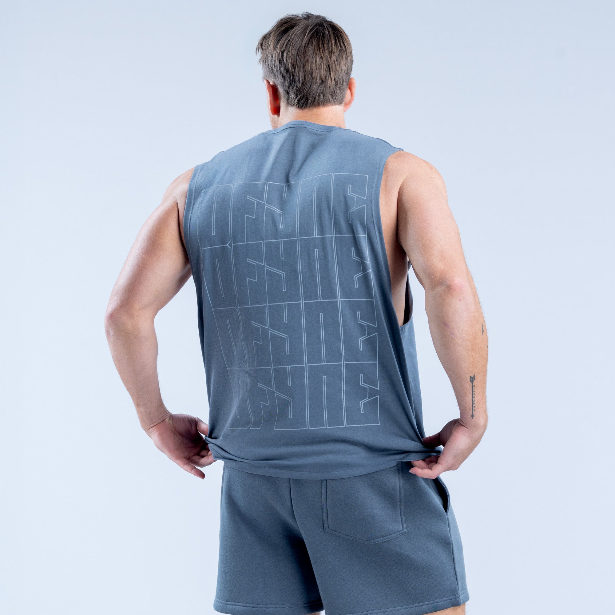 DFYNE Recharge Graphic Tank Top Herre Grå | XE3426079