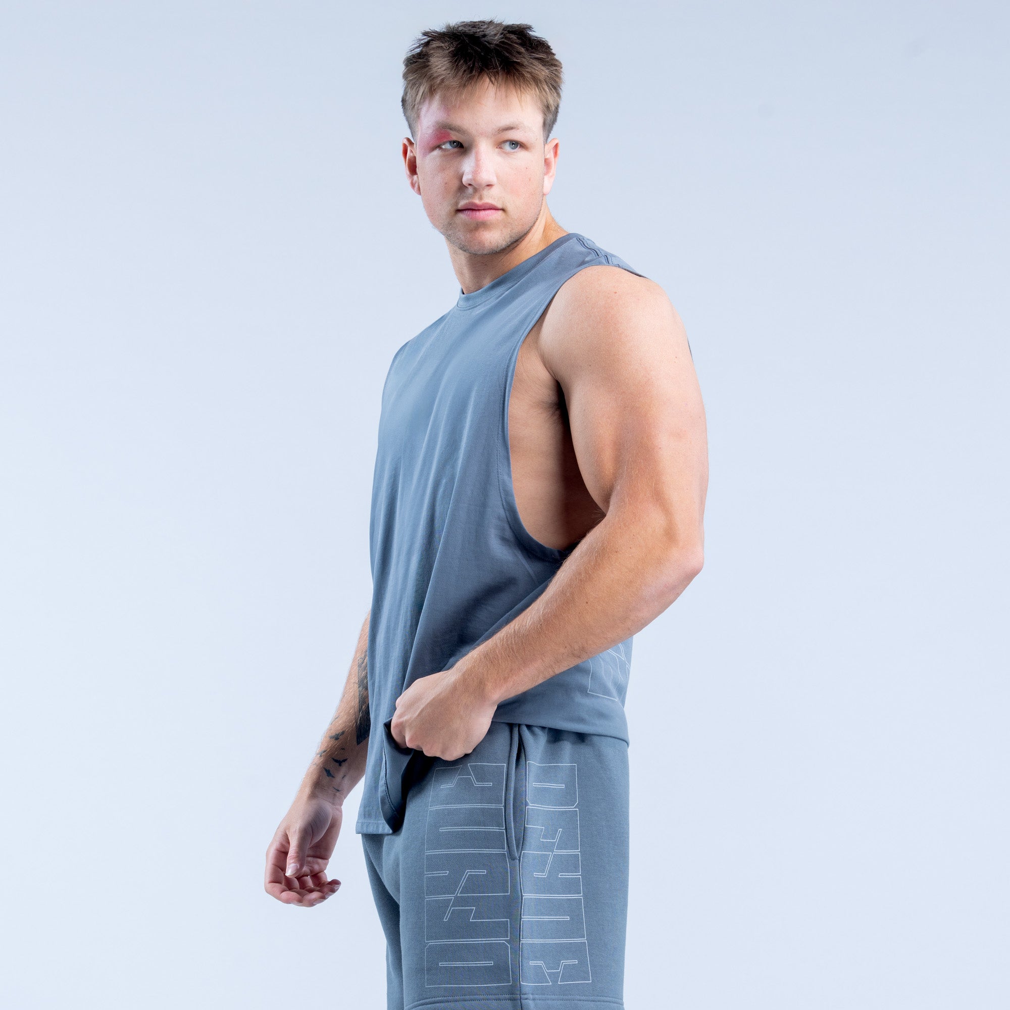 DFYNE Recharge Graphic Tank Top Herre Grå | XE3426079