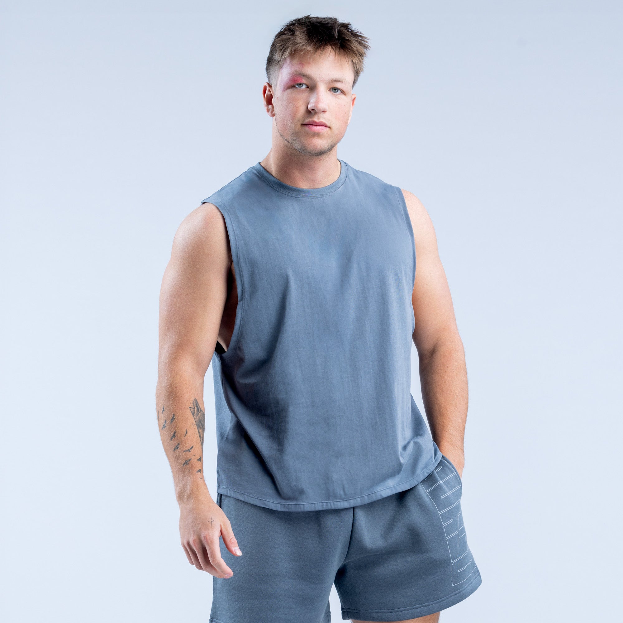 DFYNE Recharge Graphic Tank Top Herre Grå | XE3426079
