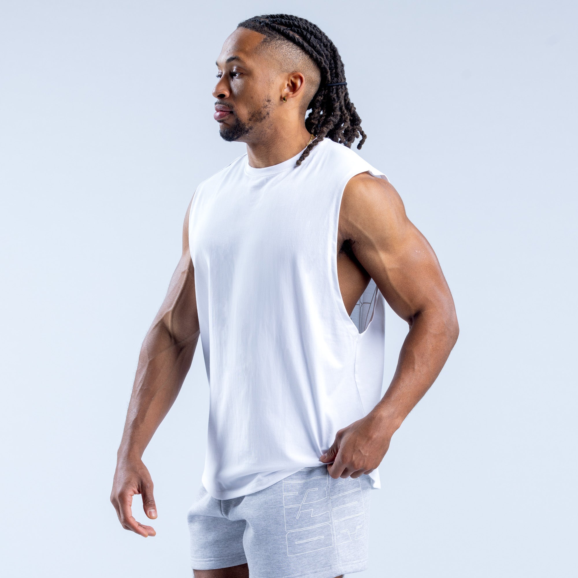 DFYNE Recharge Graphic Tank Top Herre Hvide | MI9581703