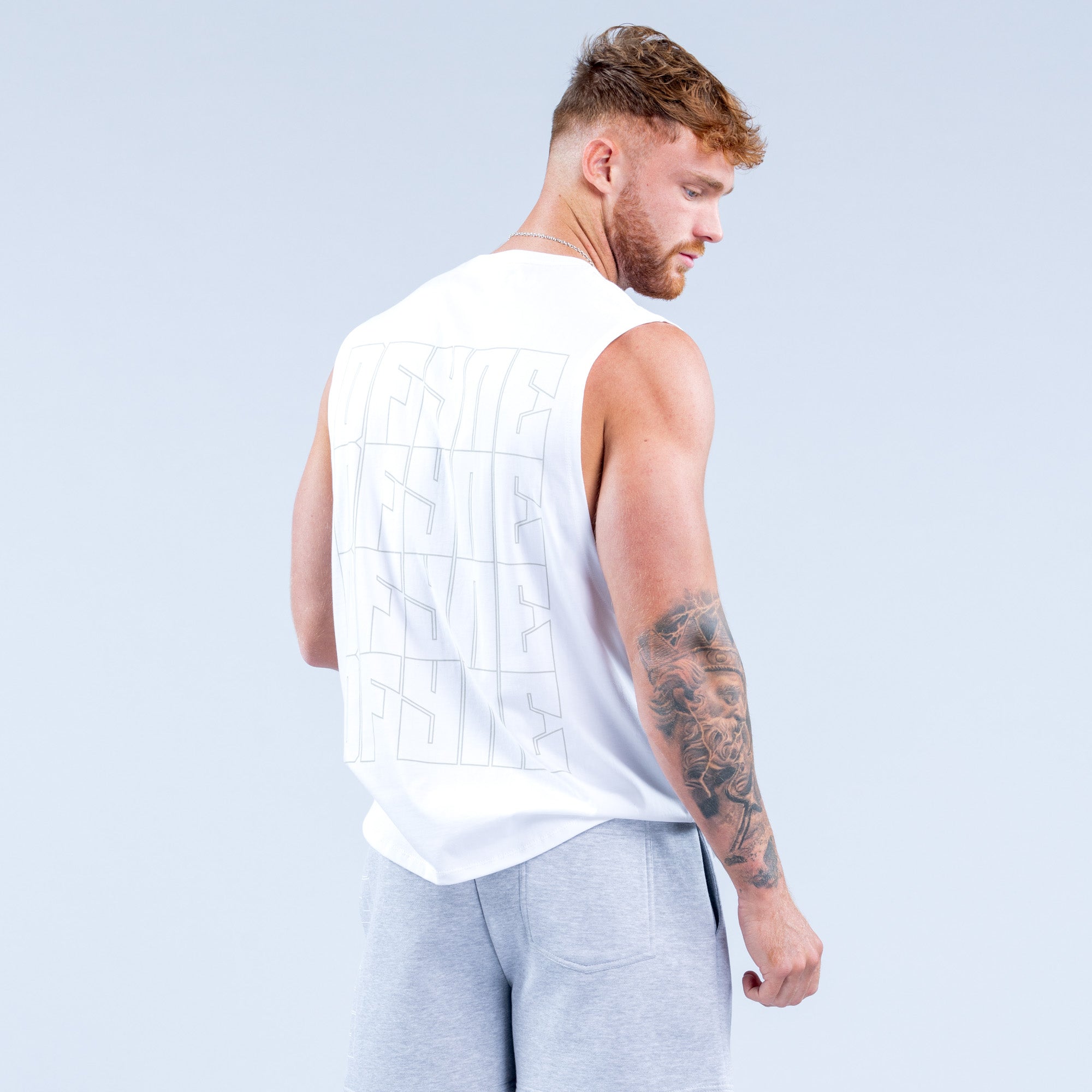 DFYNE Recharge Graphic Tank Top Herre Hvide | MI9581703
