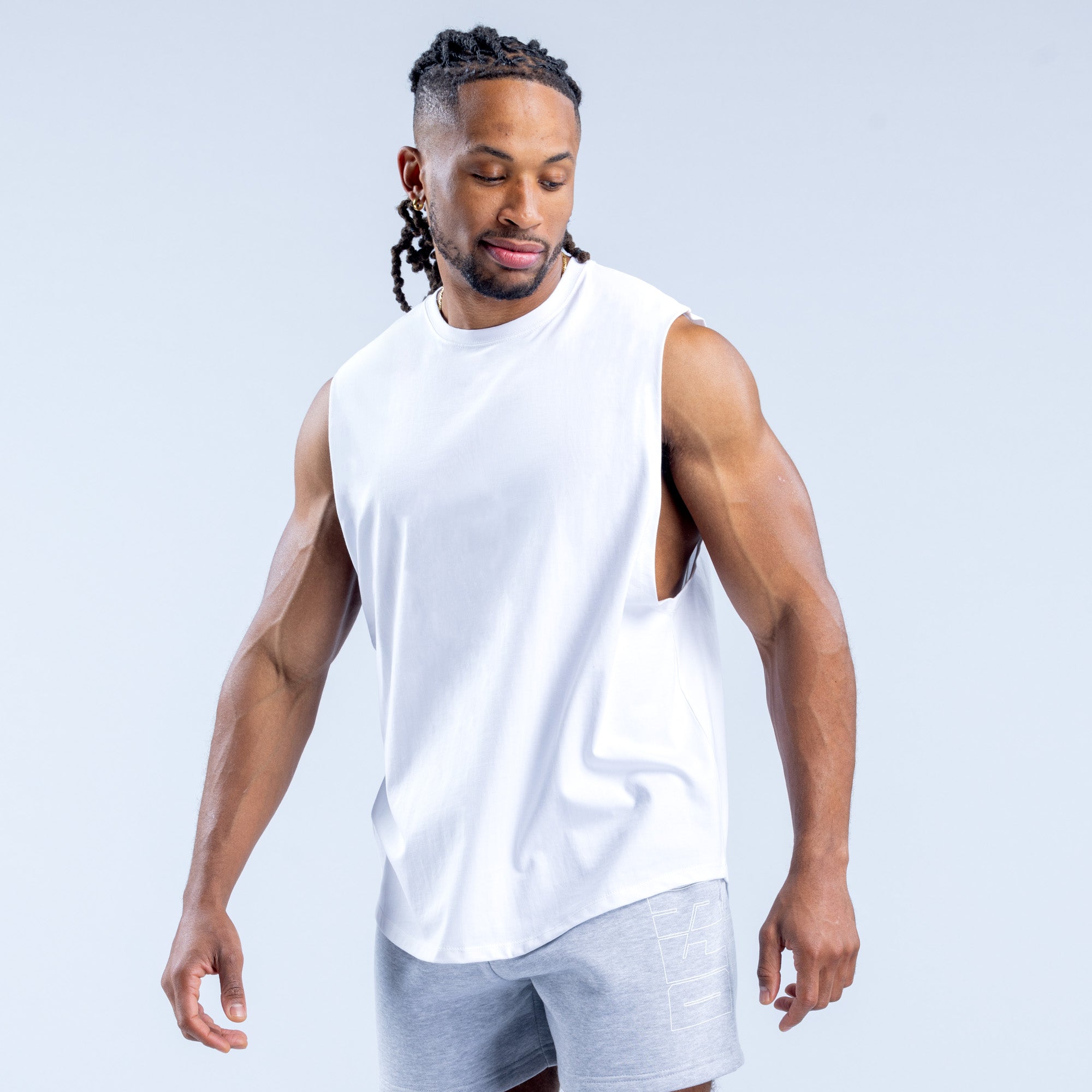 DFYNE Recharge Graphic Tank Top Herre Hvide | MI9581703