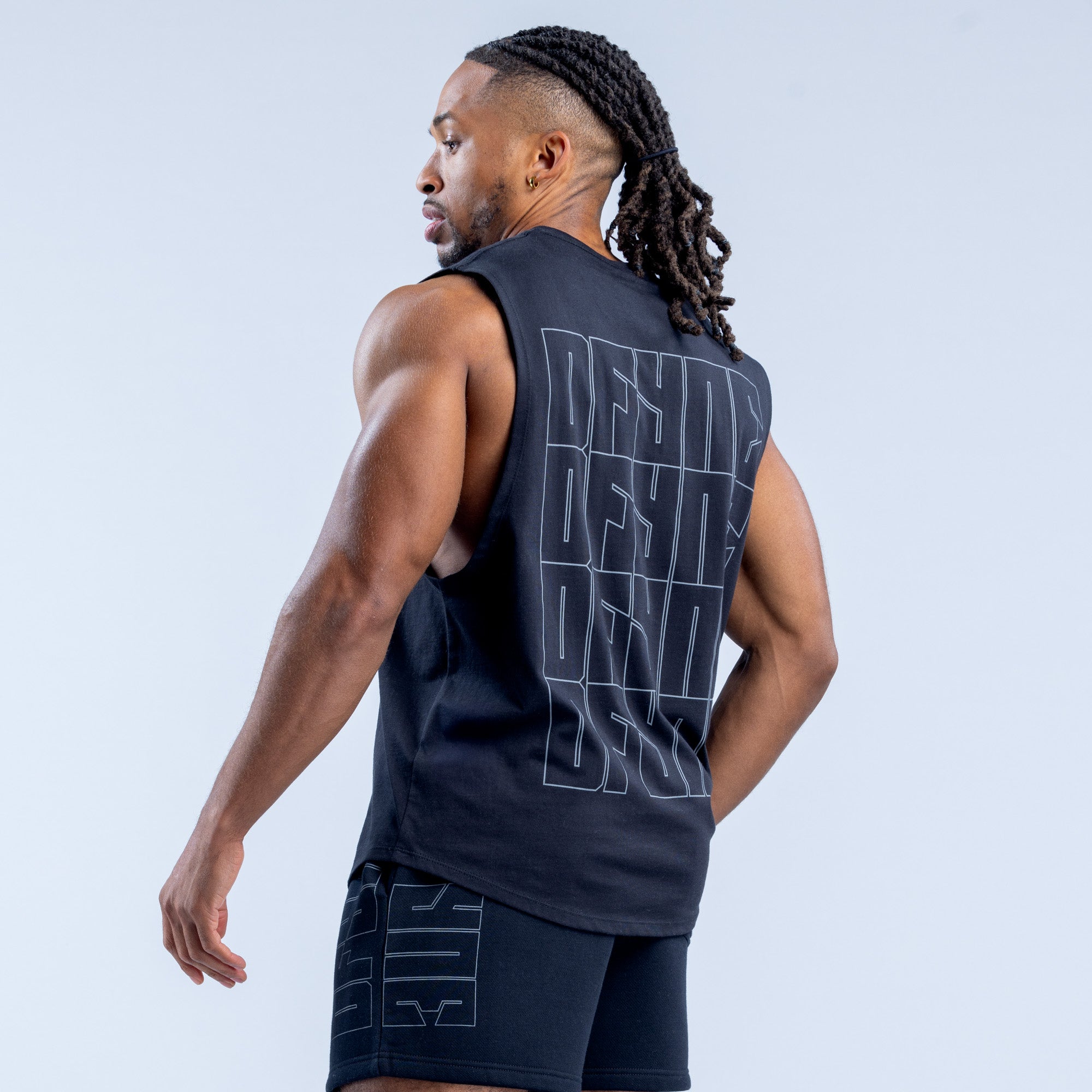 DFYNE Recharge Graphic Tank Top Herre Sort | HW5278690