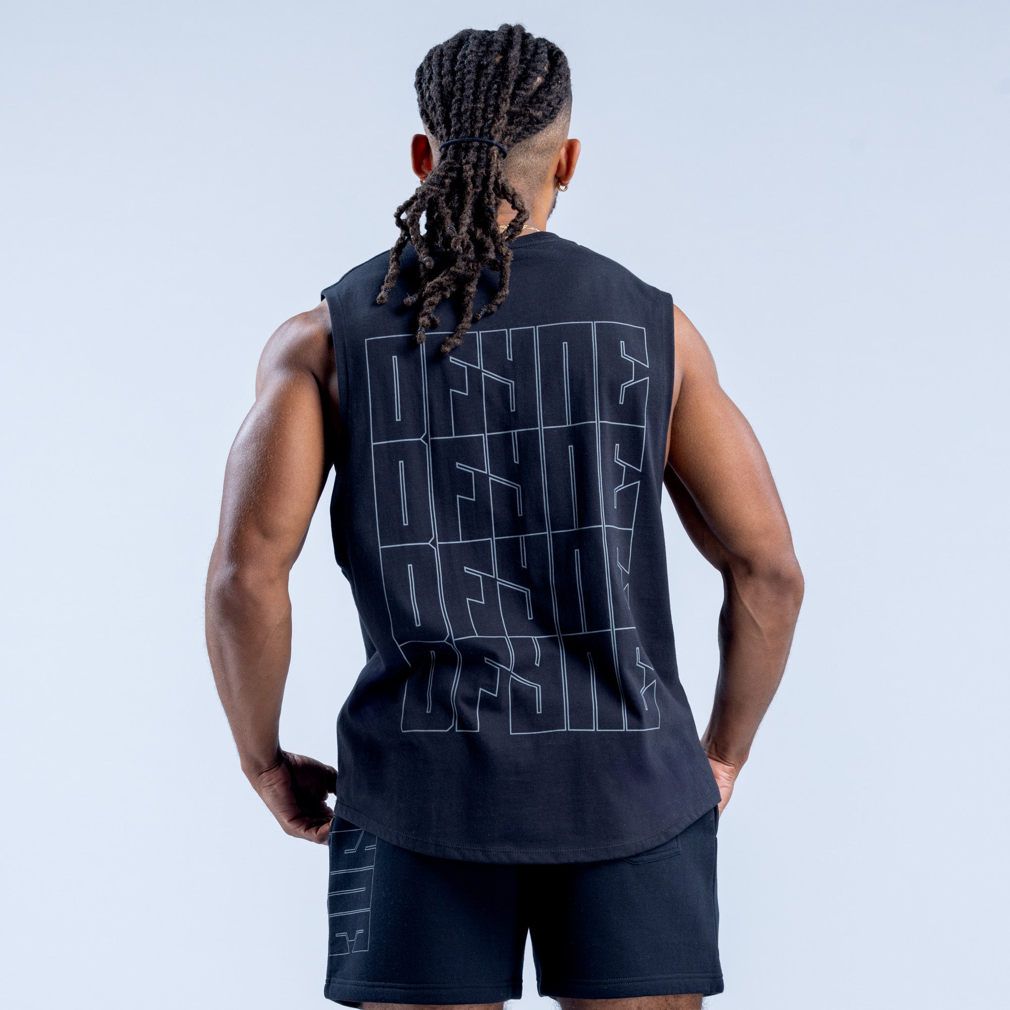 DFYNE Recharge Graphic Tank Top Herre Sort | HW5278690
