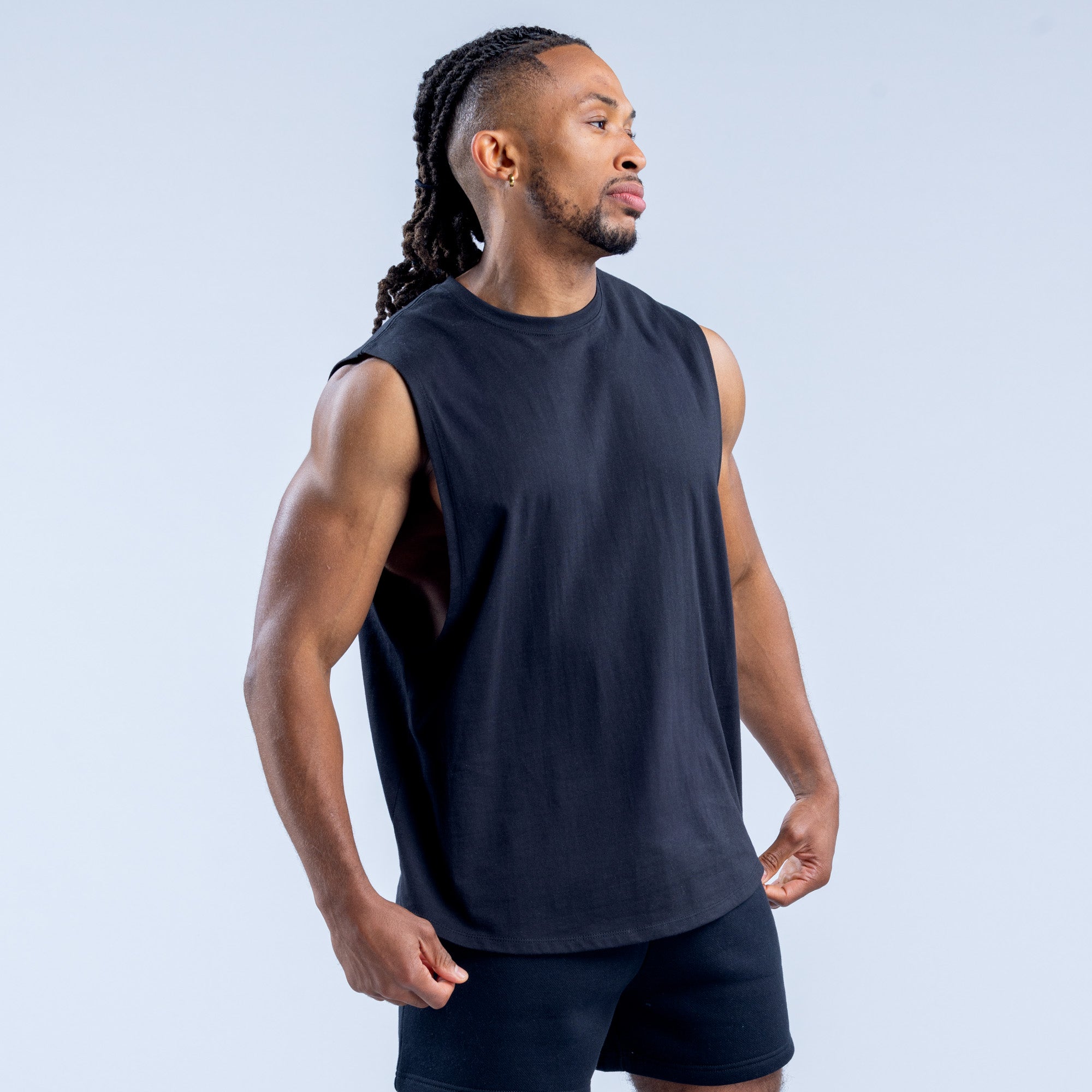 DFYNE Recharge Graphic Tank Top Herre Sort | HW5278690