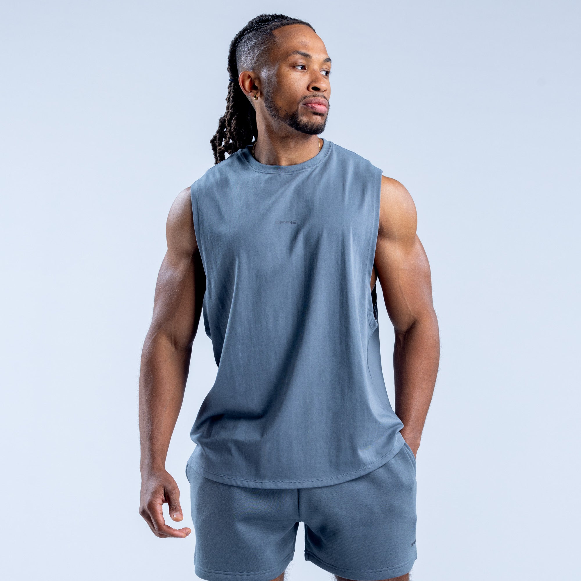 DFYNE Recharge Tank Top Herre Grå | AV3092764