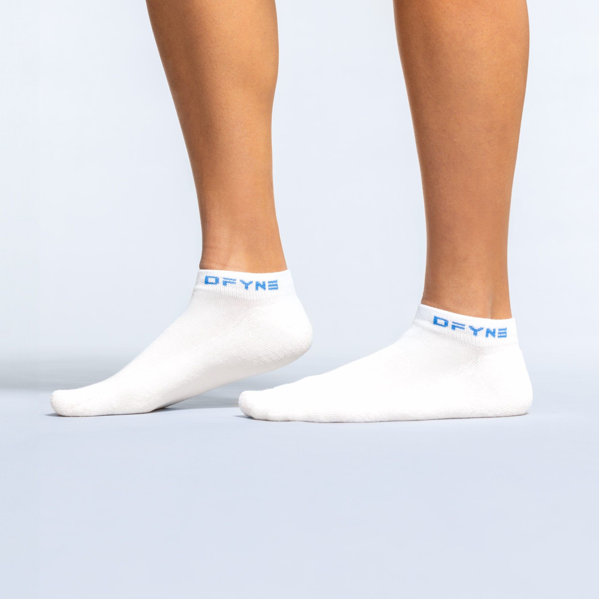 DFYNE Revive Ankle Sokker Dame Hvide Blå | XG8629351