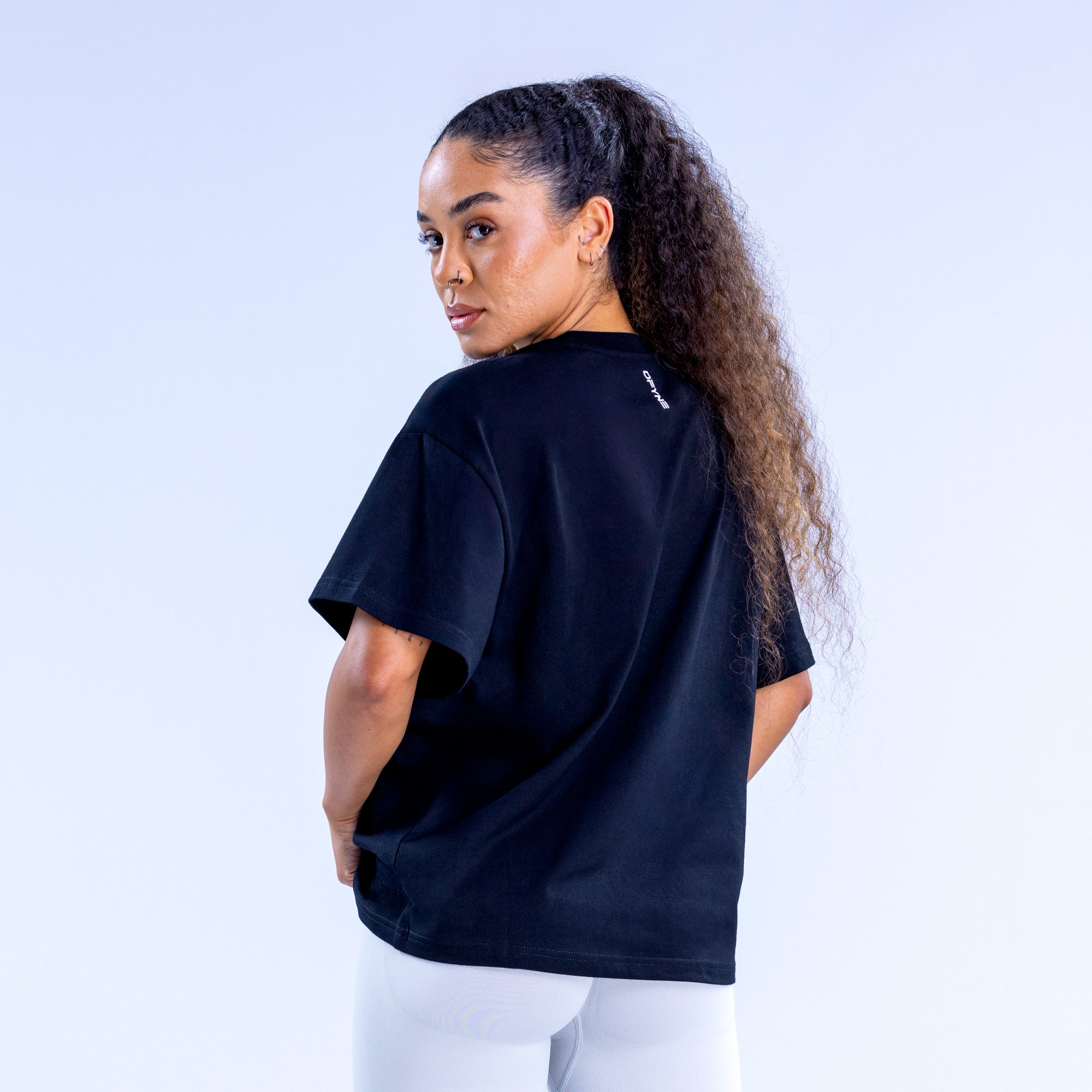 DFYNE Revive Boxy T-Shirt Dame Sort | GN4502637