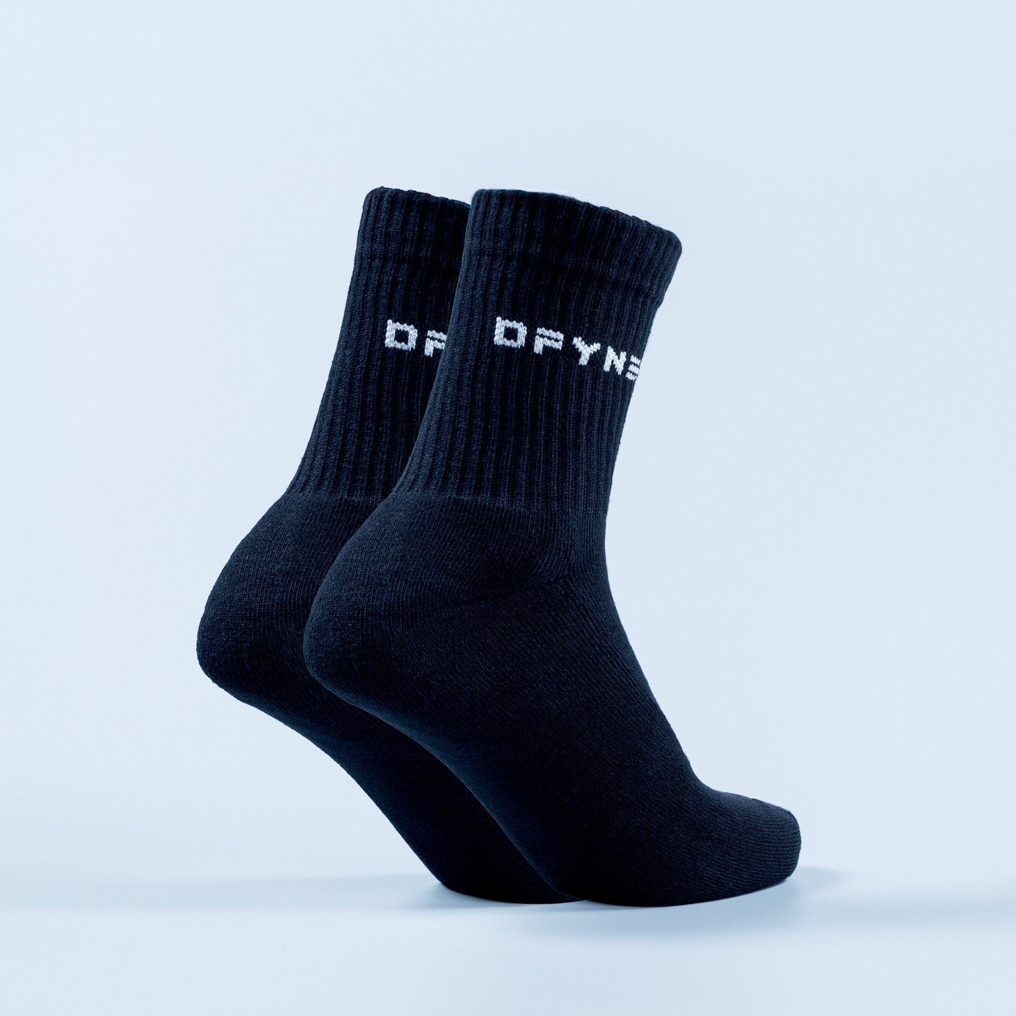 DFYNE Revive Crew Sokker Dame Sort Hvide | DE0325614