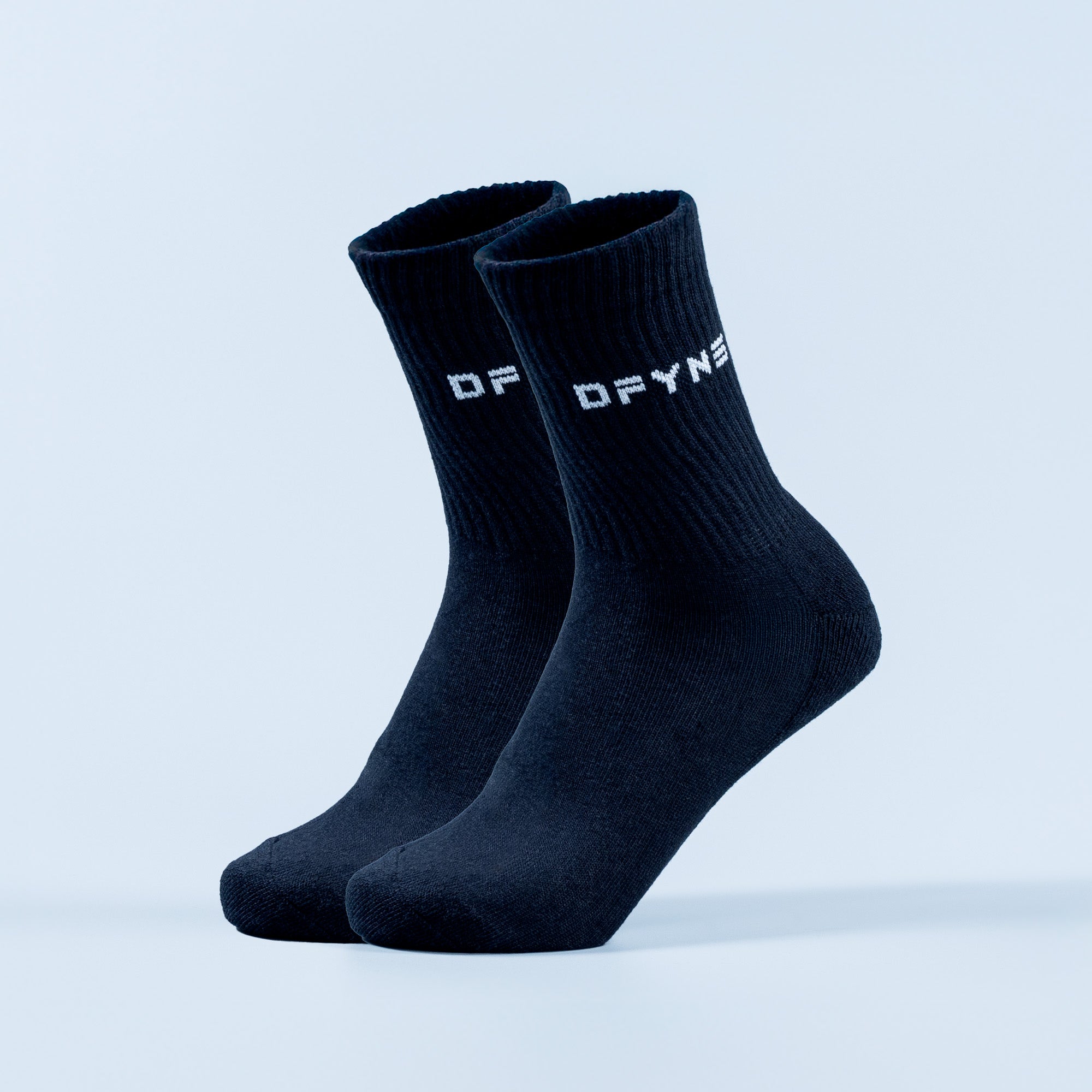 DFYNE Revive Crew Sokker Dame Sort Hvide | DE0325614