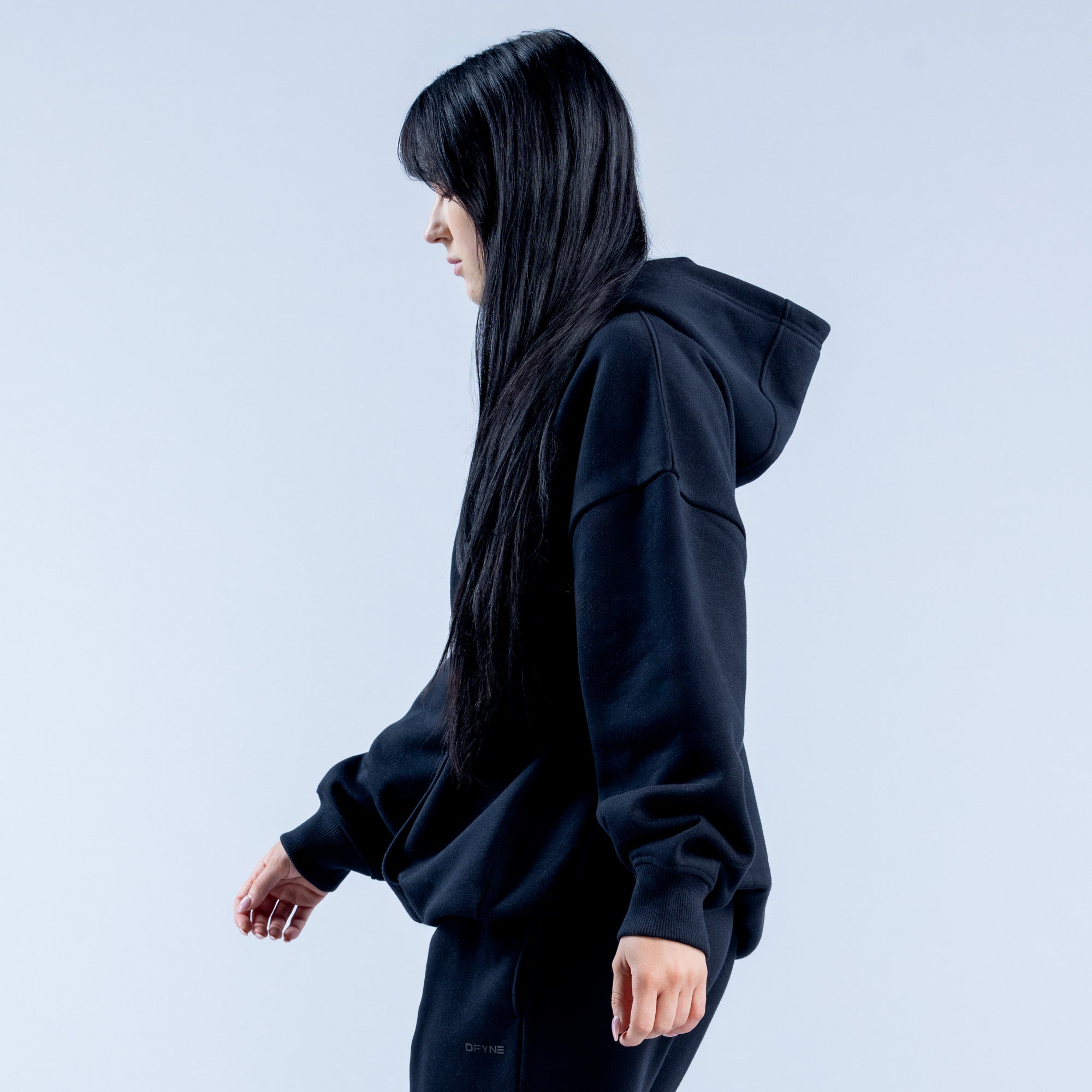 DFYNE Revive Heavy Weight Hættetrøje Dame Sort | KD5693042