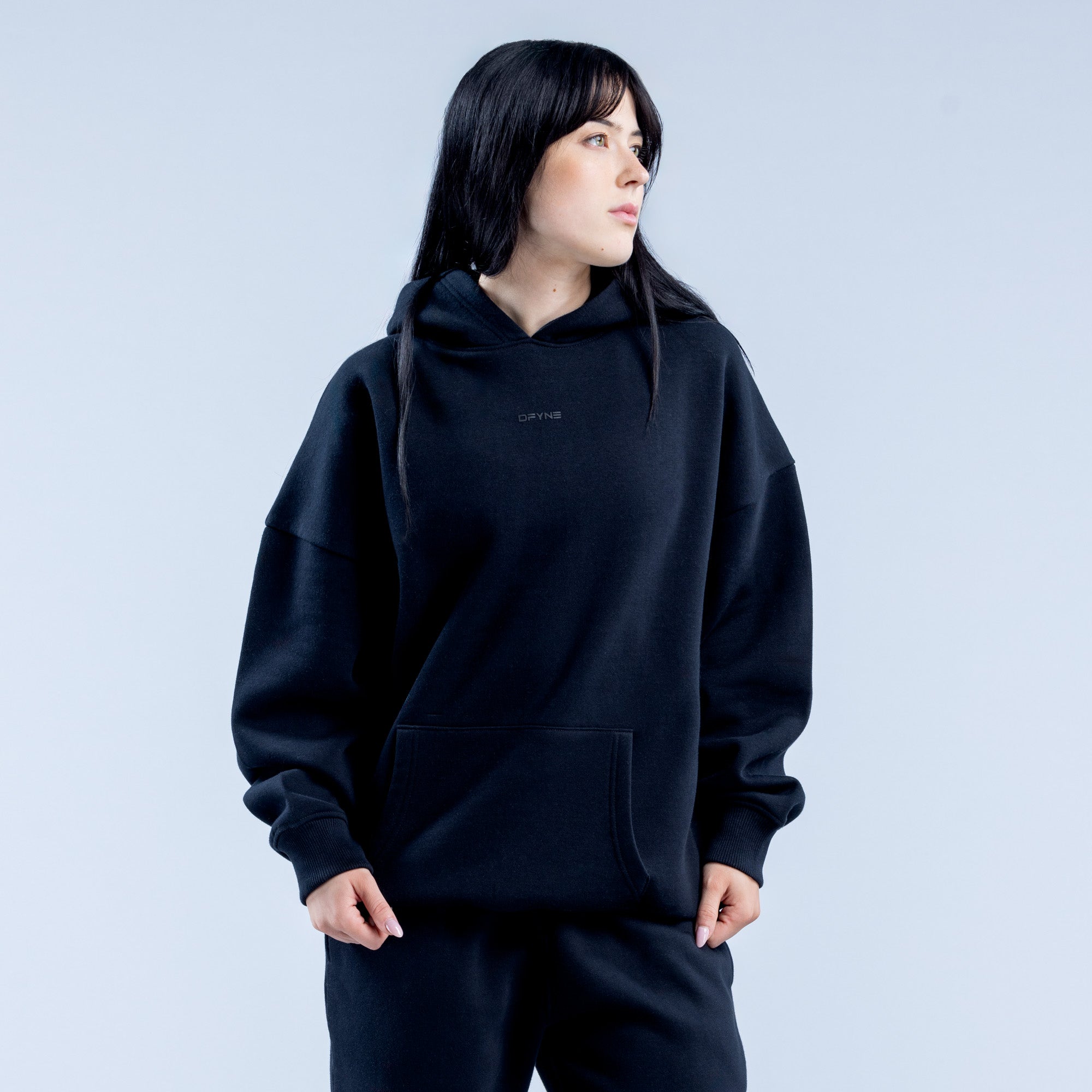 DFYNE Revive Heavy Weight Hættetrøje Dame Sort | KD5693042