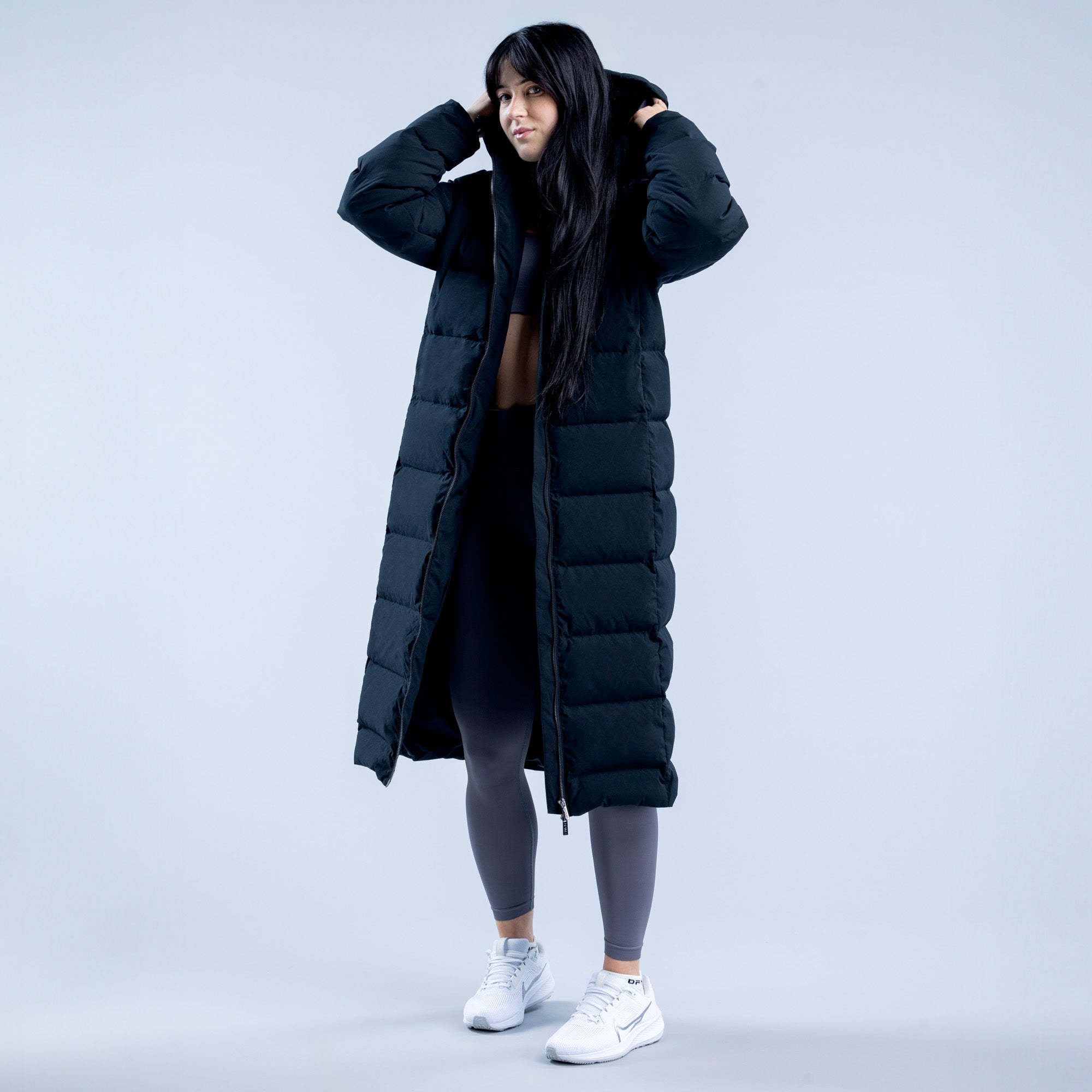 DFYNE Revive Long Down Jakker Dame Sort | VA4936801
