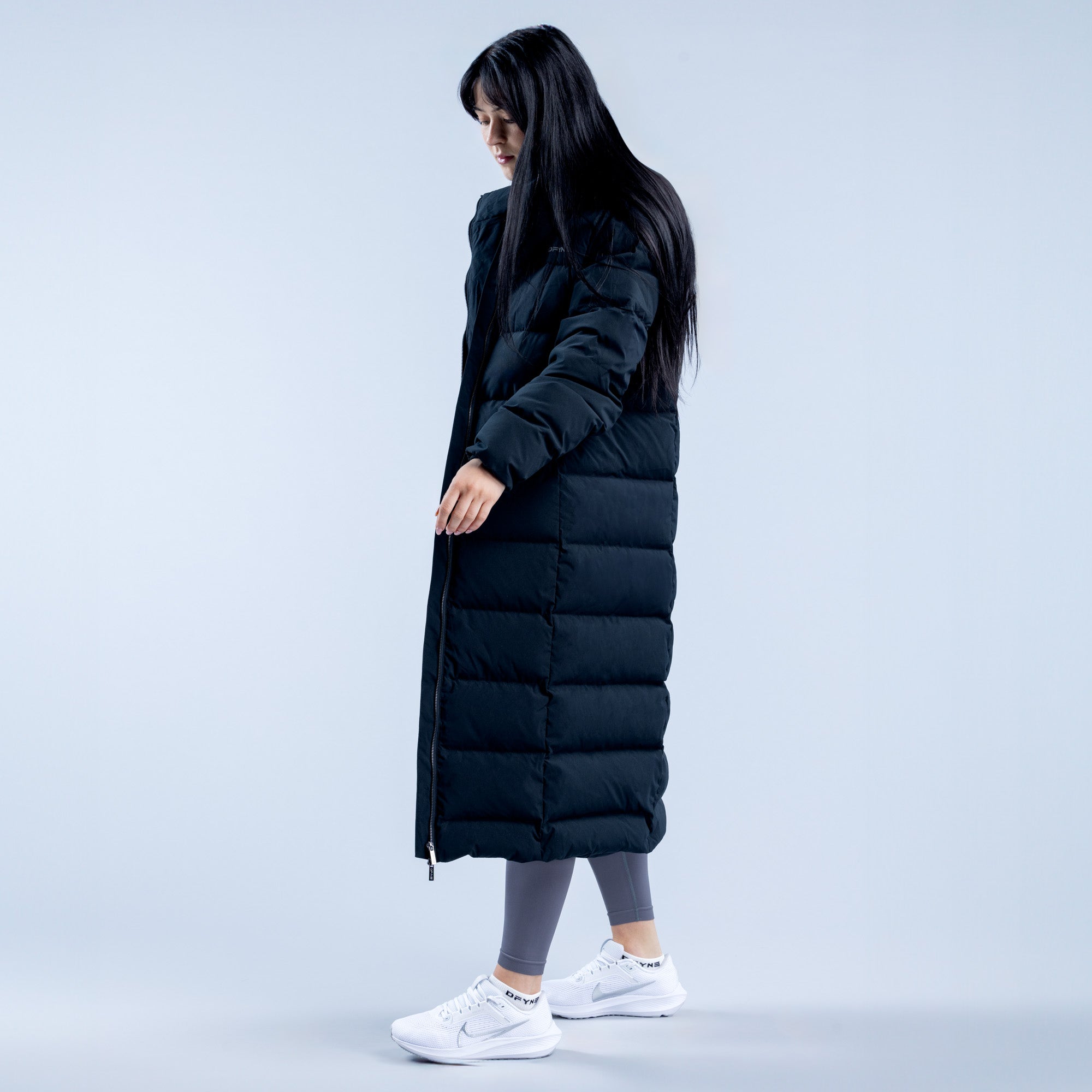 DFYNE Revive Long Down Jakker Dame Sort | VA4936801