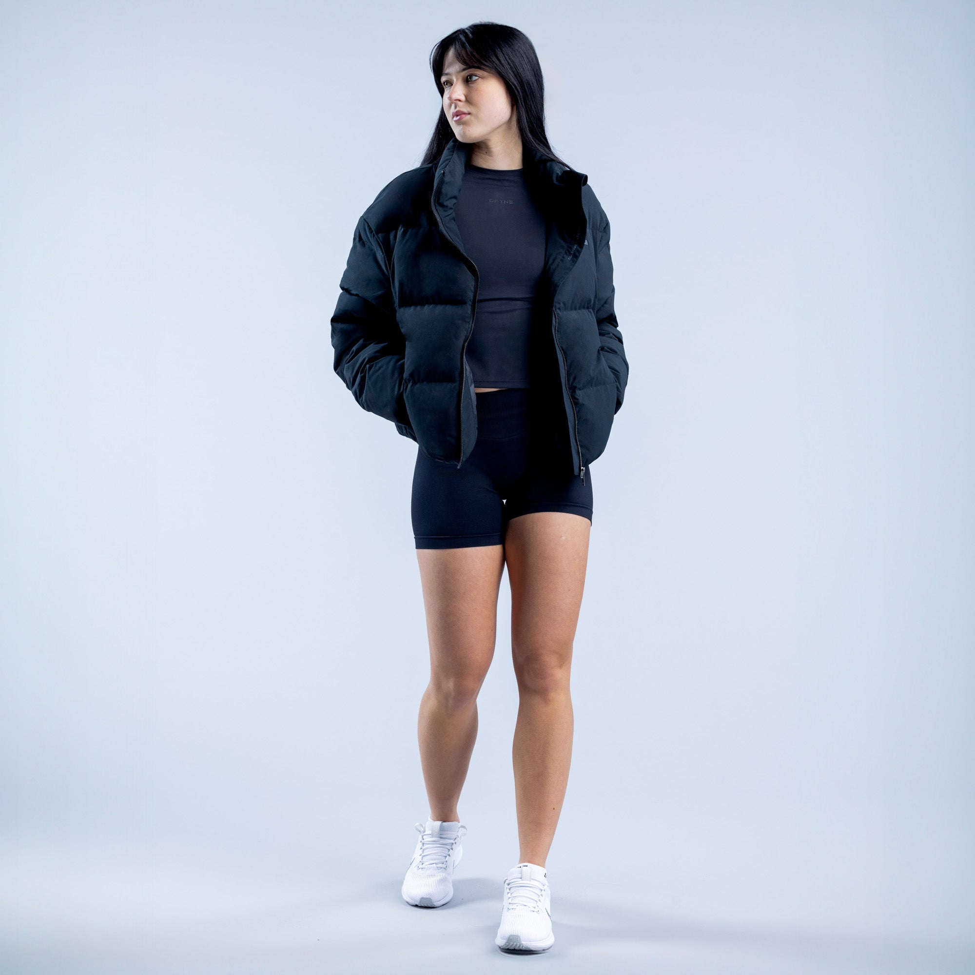 DFYNE Revive Short Down Jakker Dame Sort | WN2106934