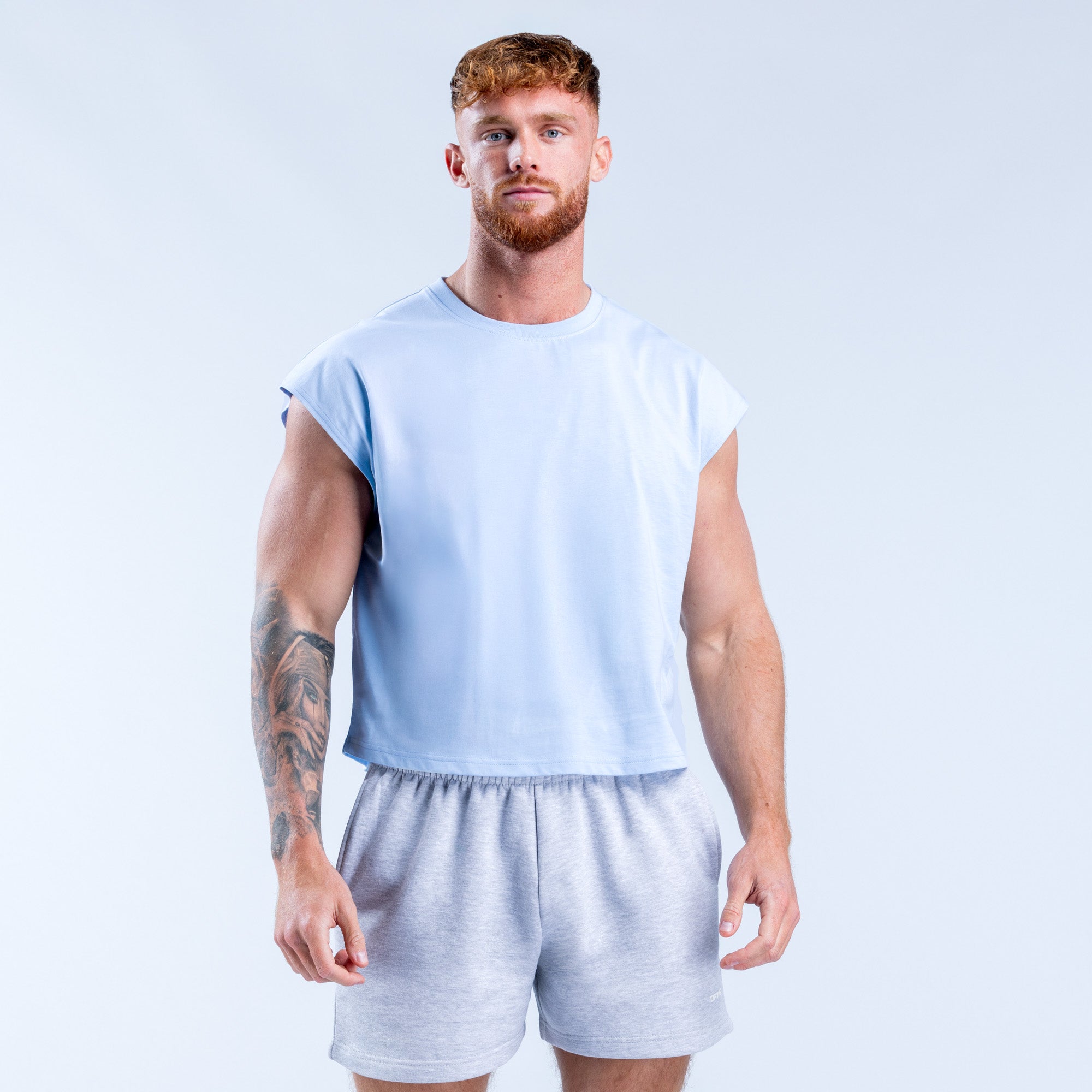 DFYNE Signature Crop Tank Top Herre Blå | KP8567310
