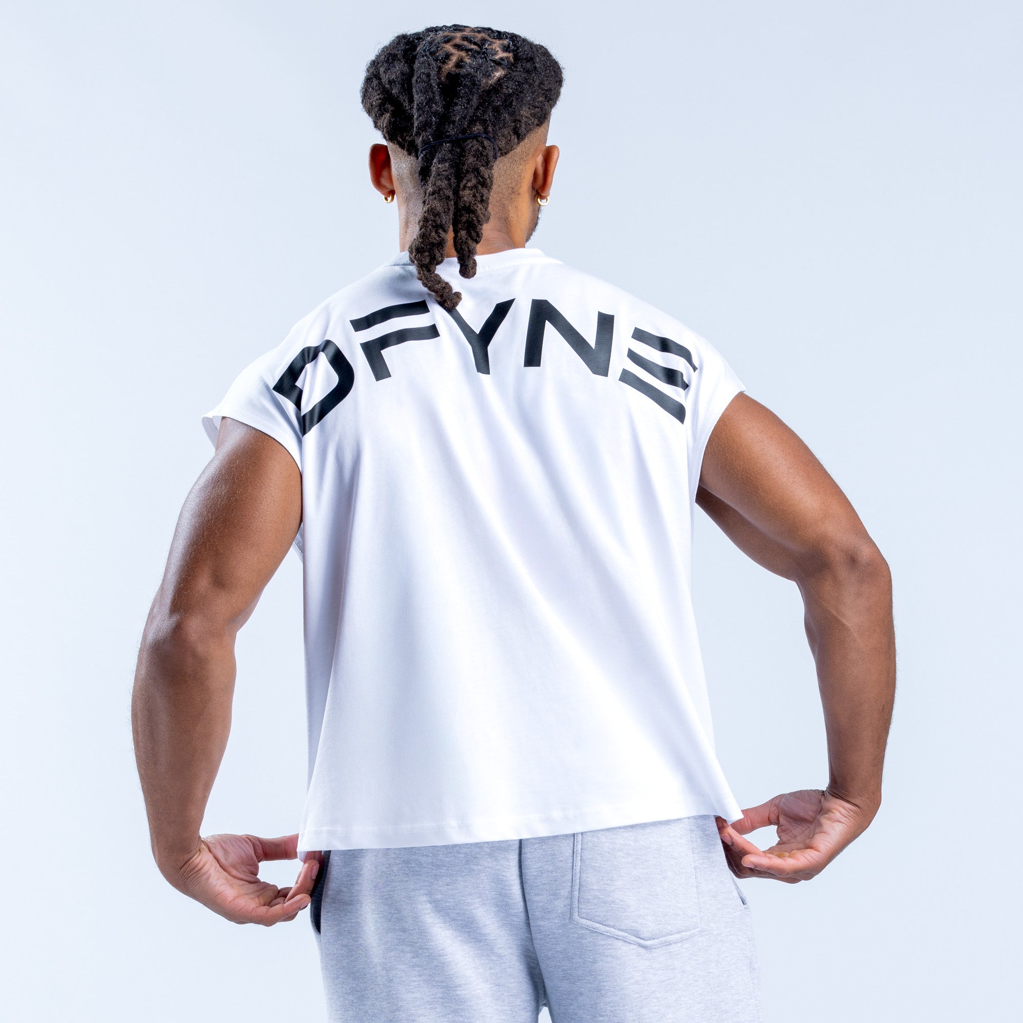 DFYNE Signature Crop Tank Top Herre Hvide | WT5346107
