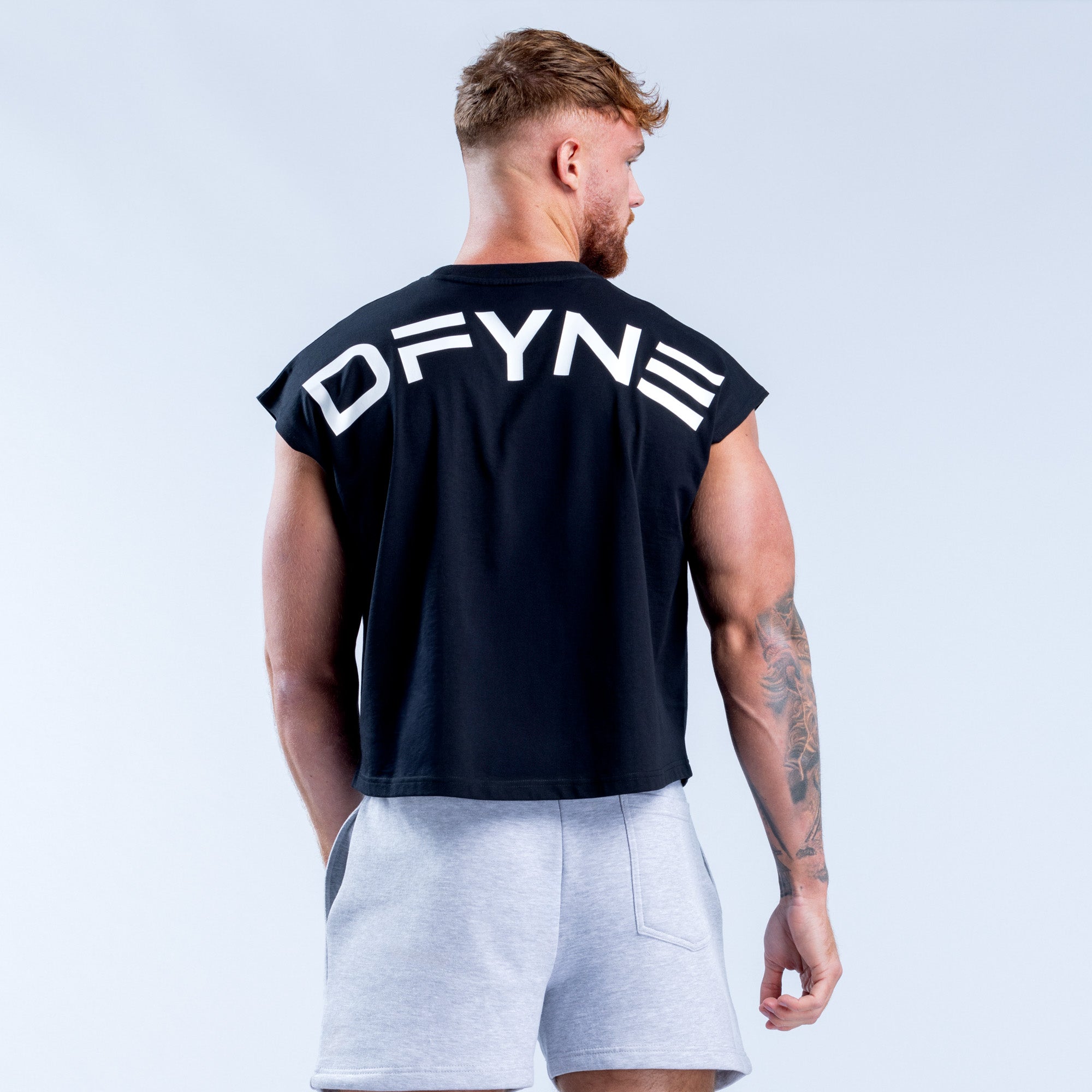 DFYNE Signature Crop Tank Top Herre Sort | HO1697234