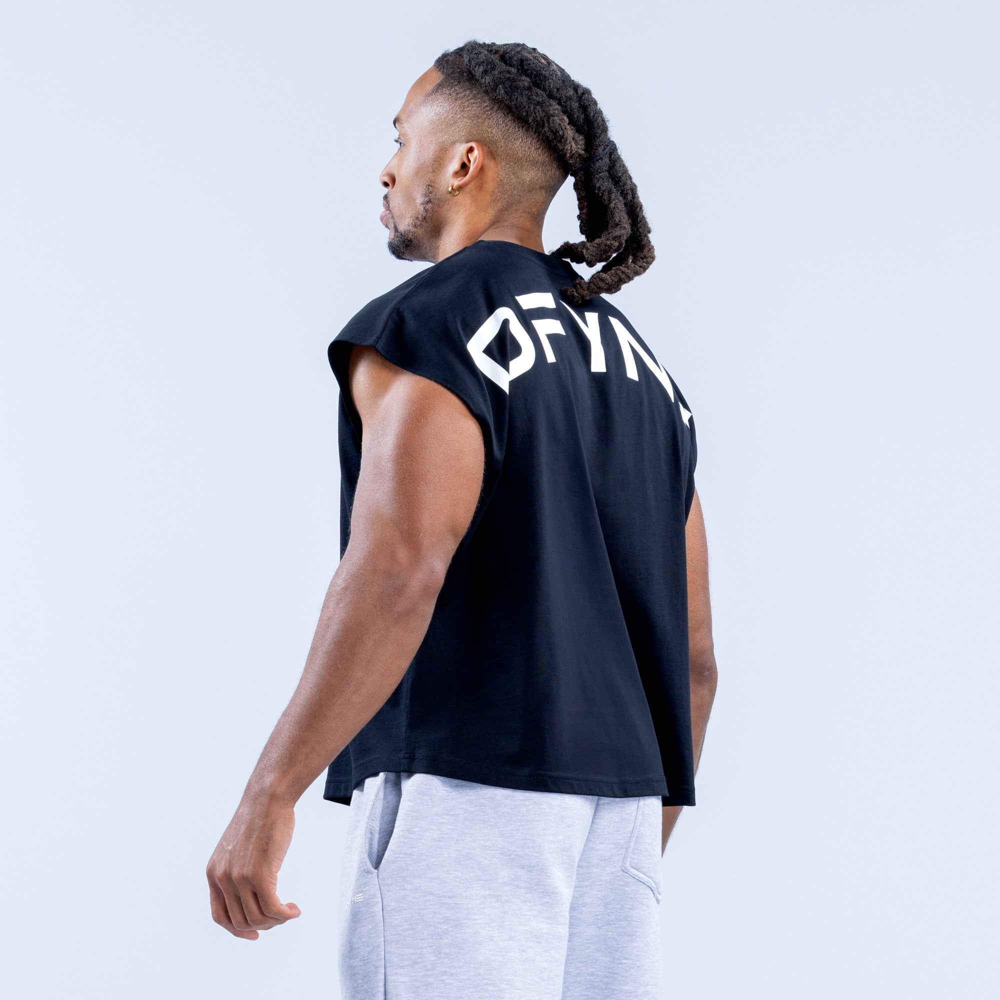 DFYNE Signature Crop Tank Top Herre Sort | HO1697234