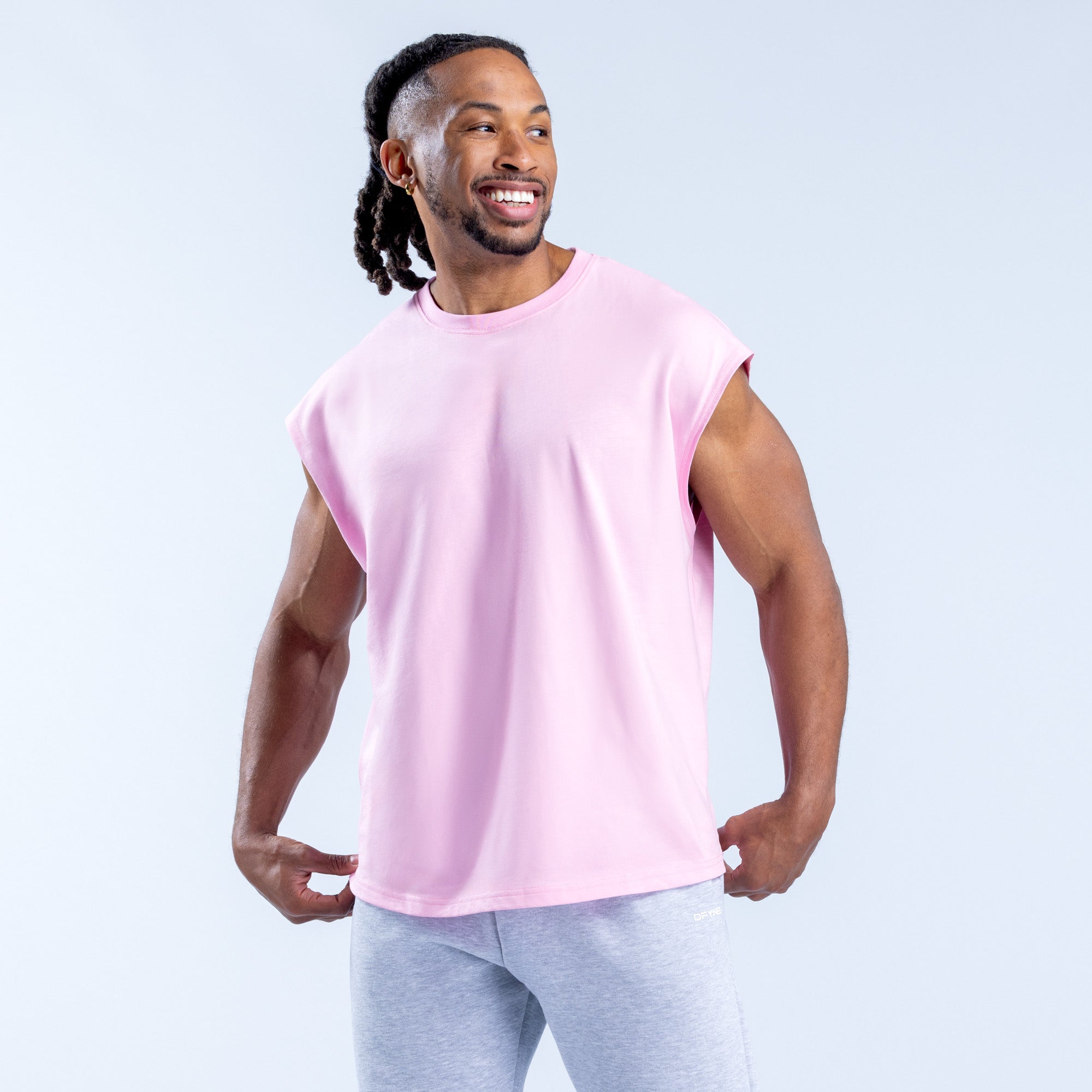 DFYNE Signature Tank Top Herre Lyselyserød Lyserød | CE5812067