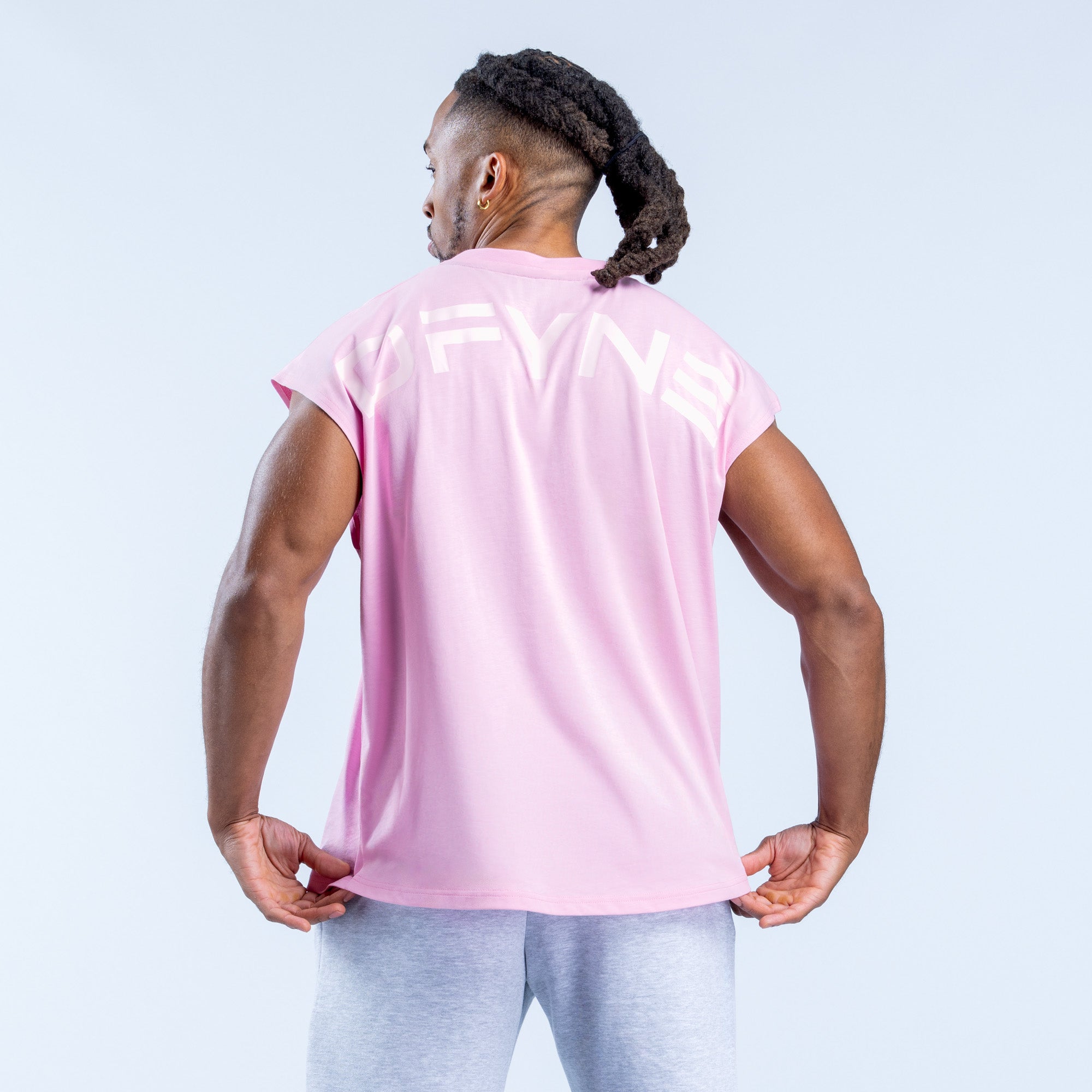 DFYNE Signature Tank Top Herre Lyselyserød Lyserød | CE5812067