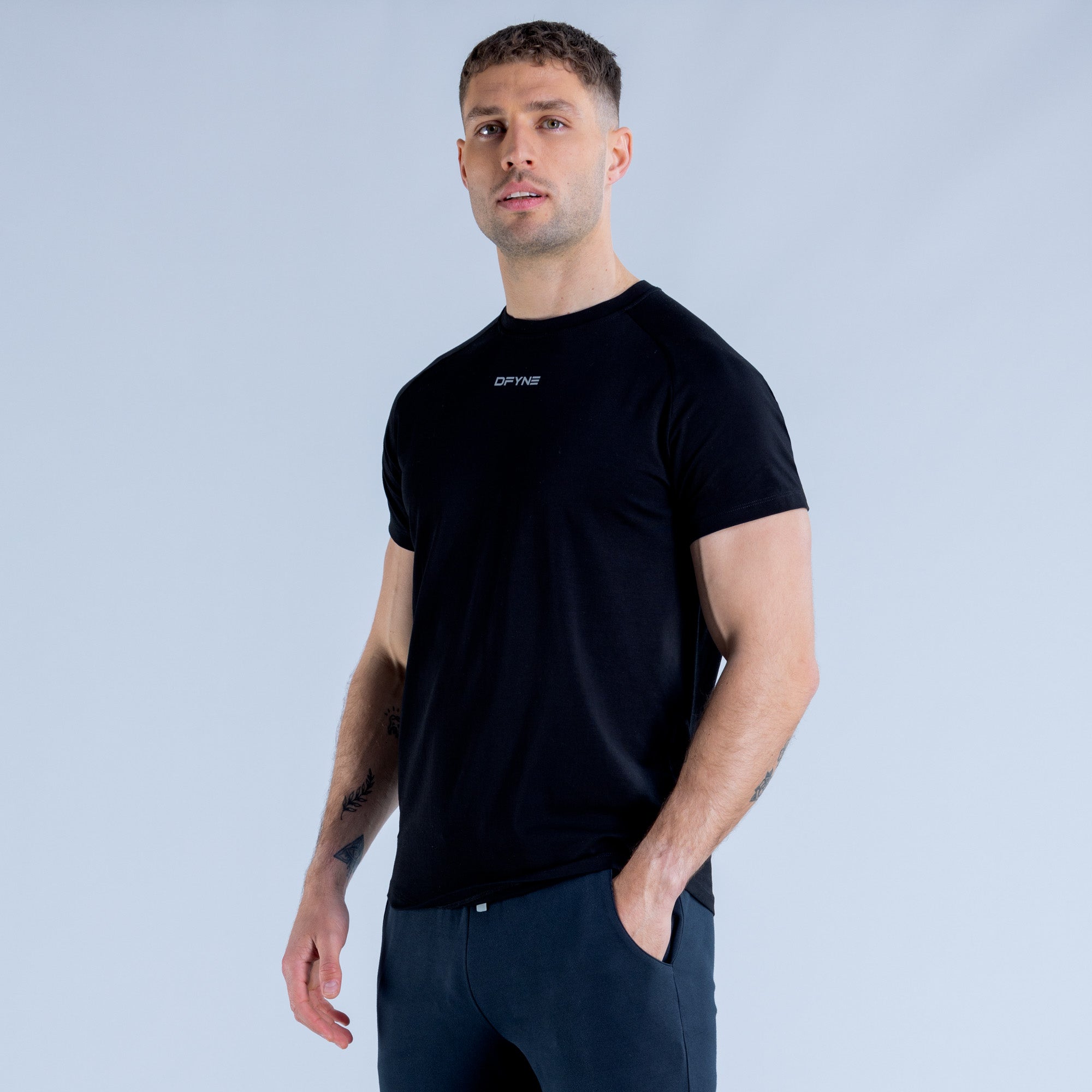 DFYNE Stealth T-Shirt Herre Sort | JF9528374