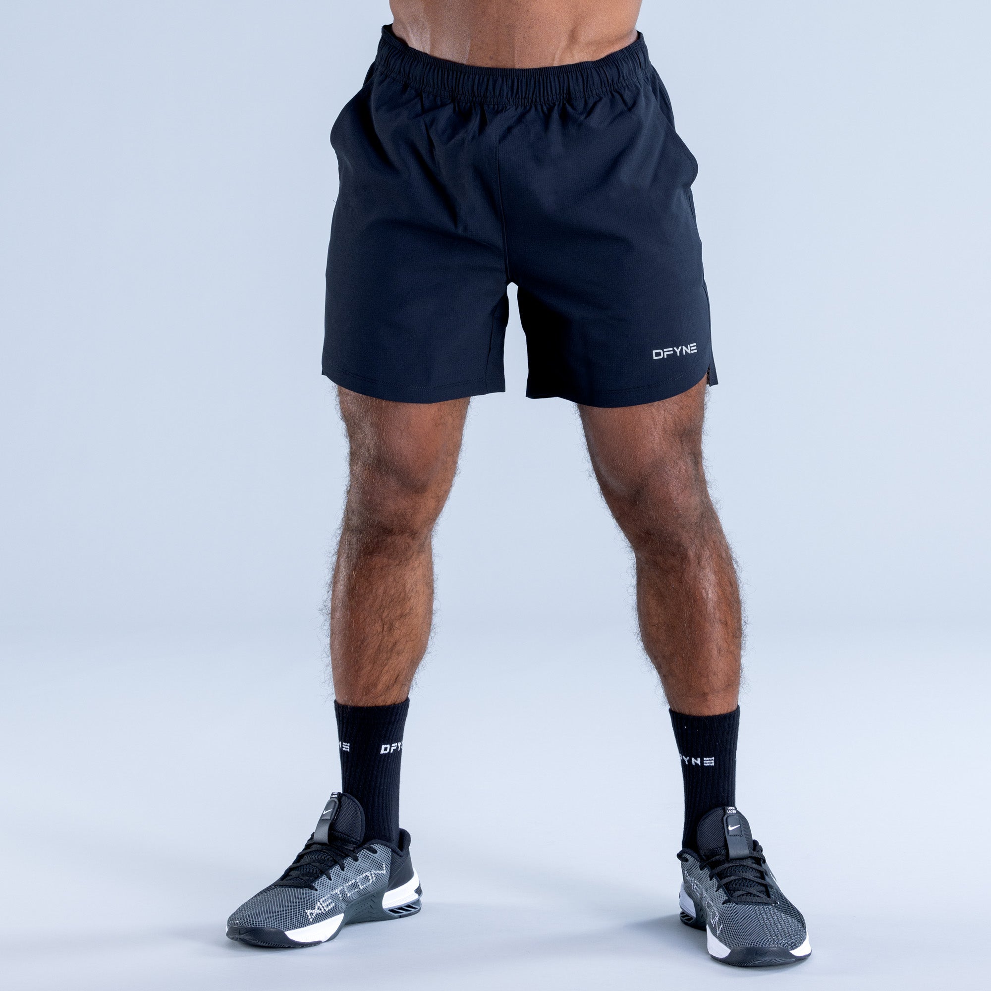 DFYNE Stealth Training Shorts Herre Sort | UK3860951