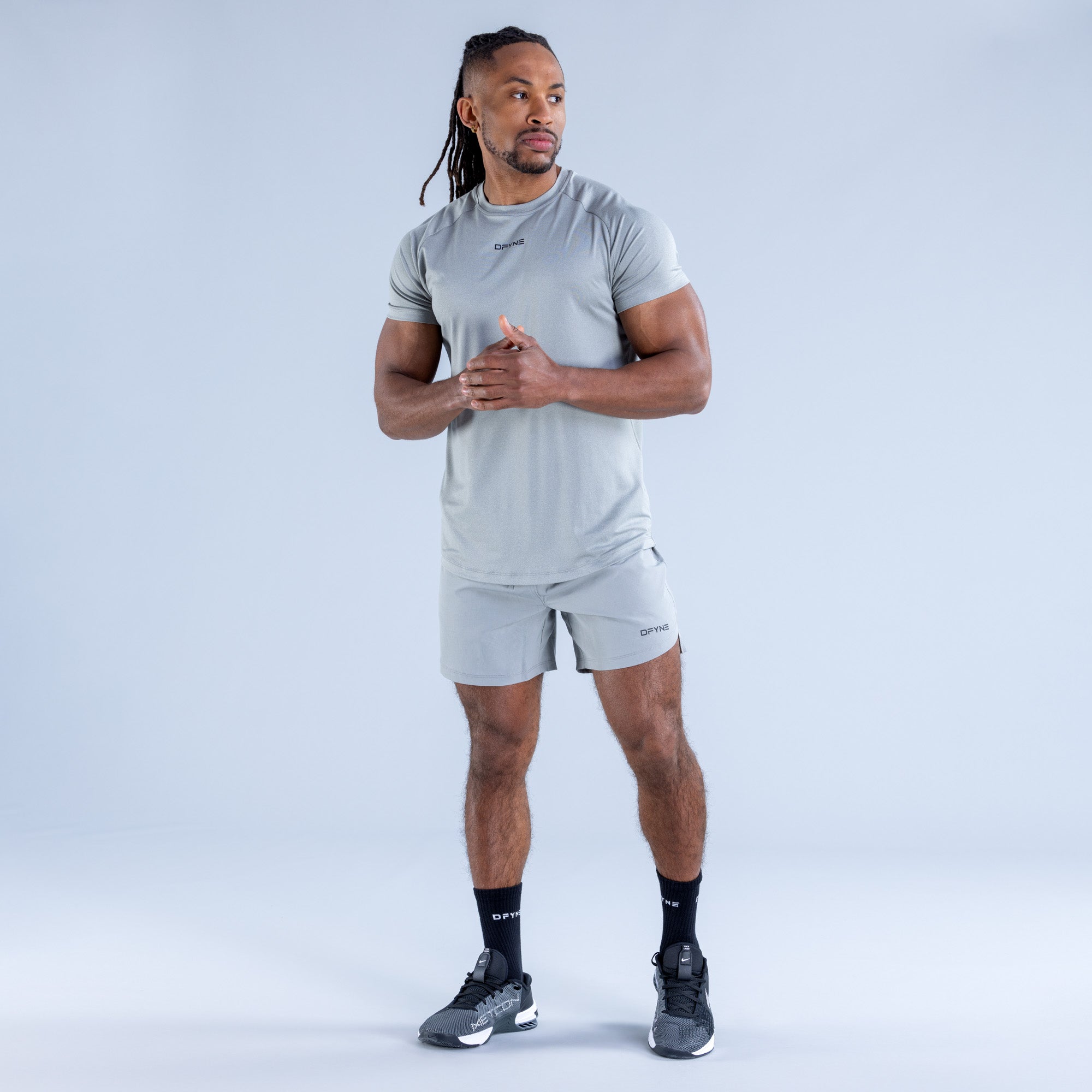 DFYNE Stealth Training T-Shirt Herre Grå | JV3458179